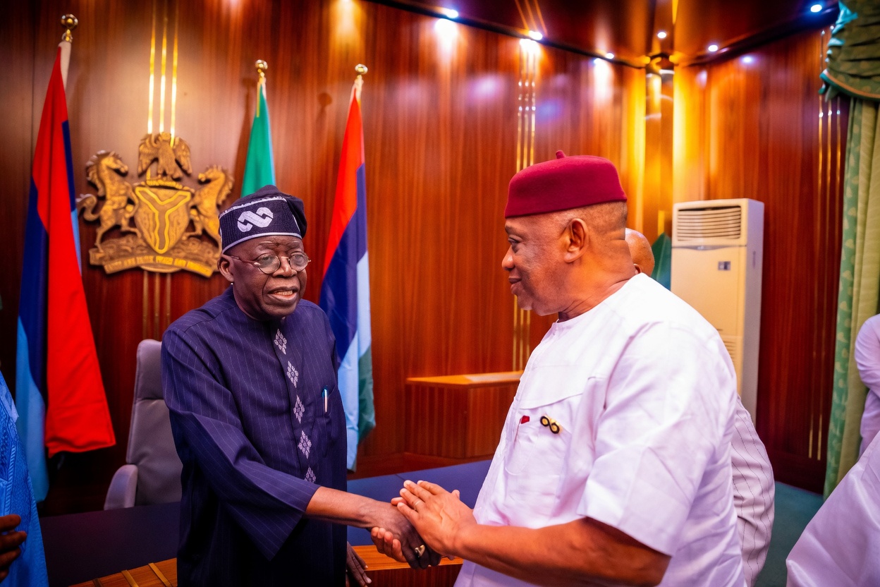President Bola Tinubu and Senator Orji Uzor Kalu