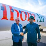 Eno with Managing Director of Akwa  Ibom Airport Head , Ministry of Aviation and Airport Development