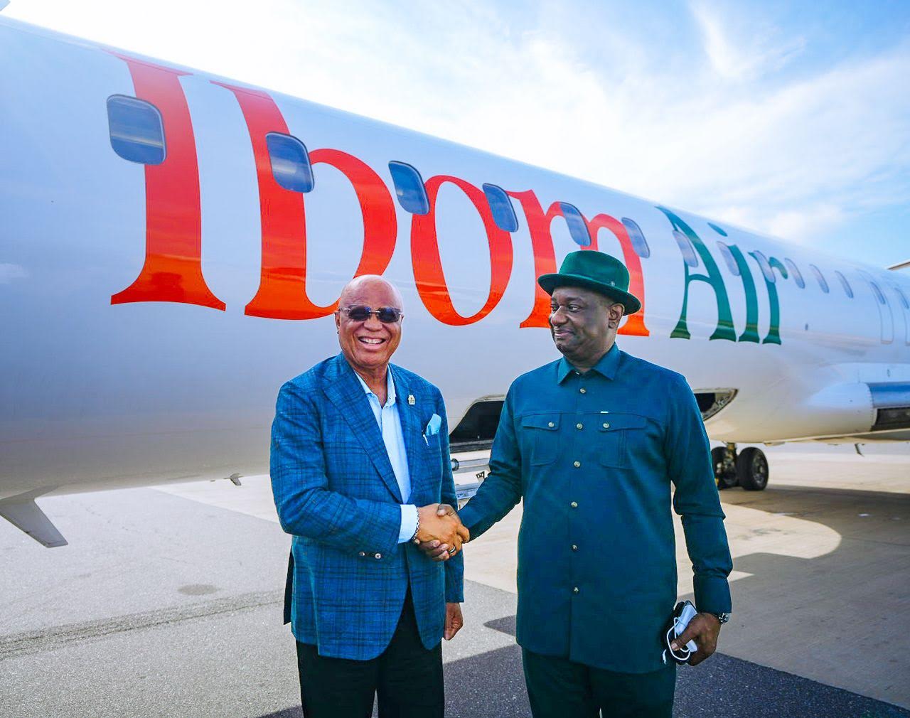 Eno with Managing Director of Akwa  Ibom Airport Head , Ministry of Aviation and Airport Development