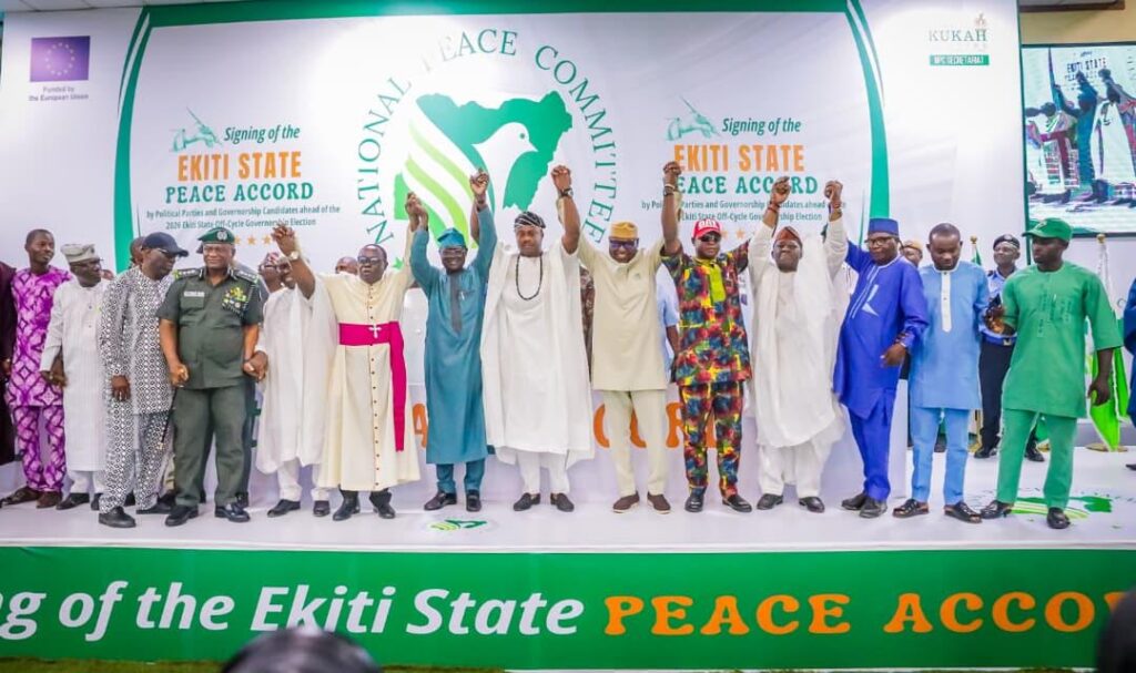 Oyebanji, other candidates sign peace accord ahead of Ekiti poll