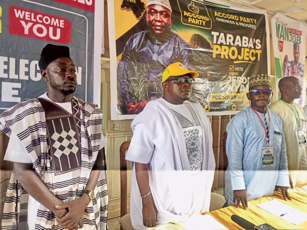 Taraba 2027: Accord Party affirms Nyameh as sole candidate