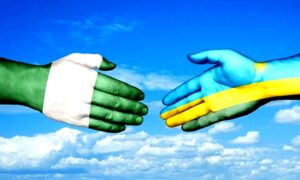 Nigeria Rwanda handshake