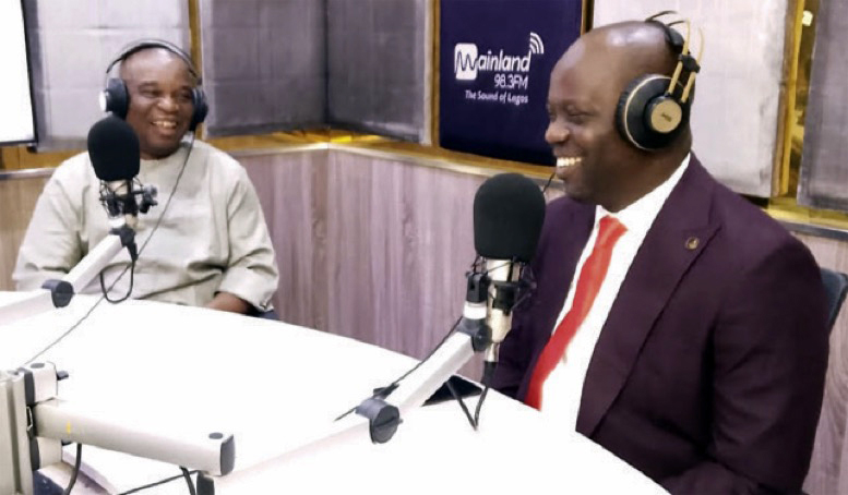 Adeniji (right) with Meke