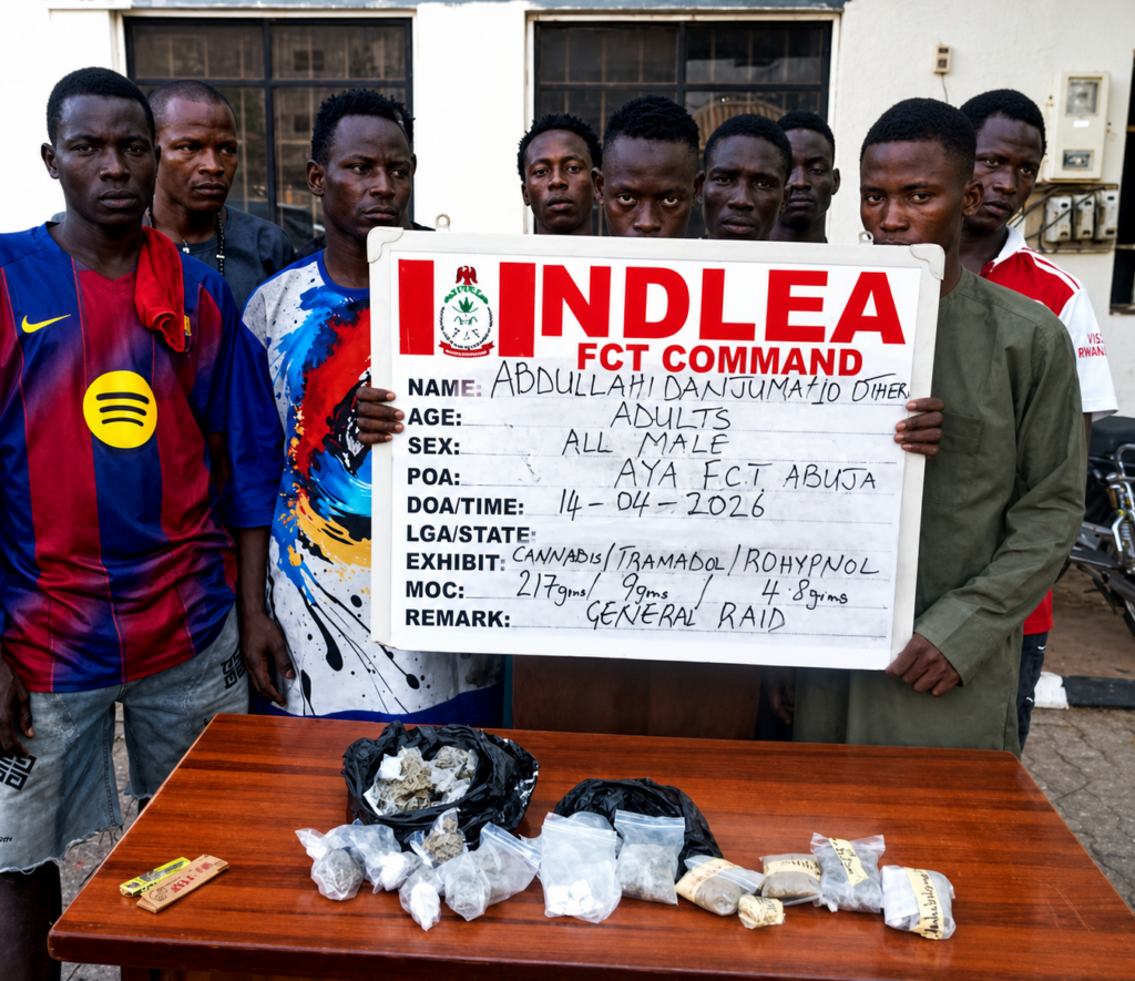NDLEA dismantles Abuja drug bunks, arrests 132 suspects, recovers illicit substances