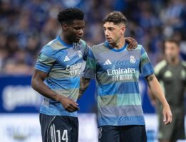 Fede Valverde and Aurelien Tchouameni