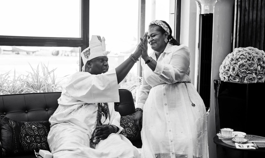 Ooni of Ife, Oba Adeyeye Ogunwusi Ojaja II welcomes twin princes with Queen Mariam Ajibola