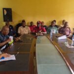 Members of ASUU, Benin zone, during the press briefing in Benin City, Thursday, May 21, 2026