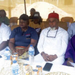 L-R- Dr Elias Igwe and his wife; President General, Abor Community, and the Traditional Ruler of Abor, HRM Chukwudi Ngwudile