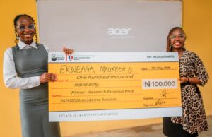 UNIZIK student wins NexEdge Research Prize for Food Innovation Study