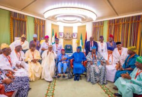 President Tinubu with Afeneifere leaders, 2024