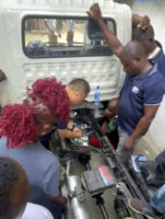 Training in progress with a Forland light truck