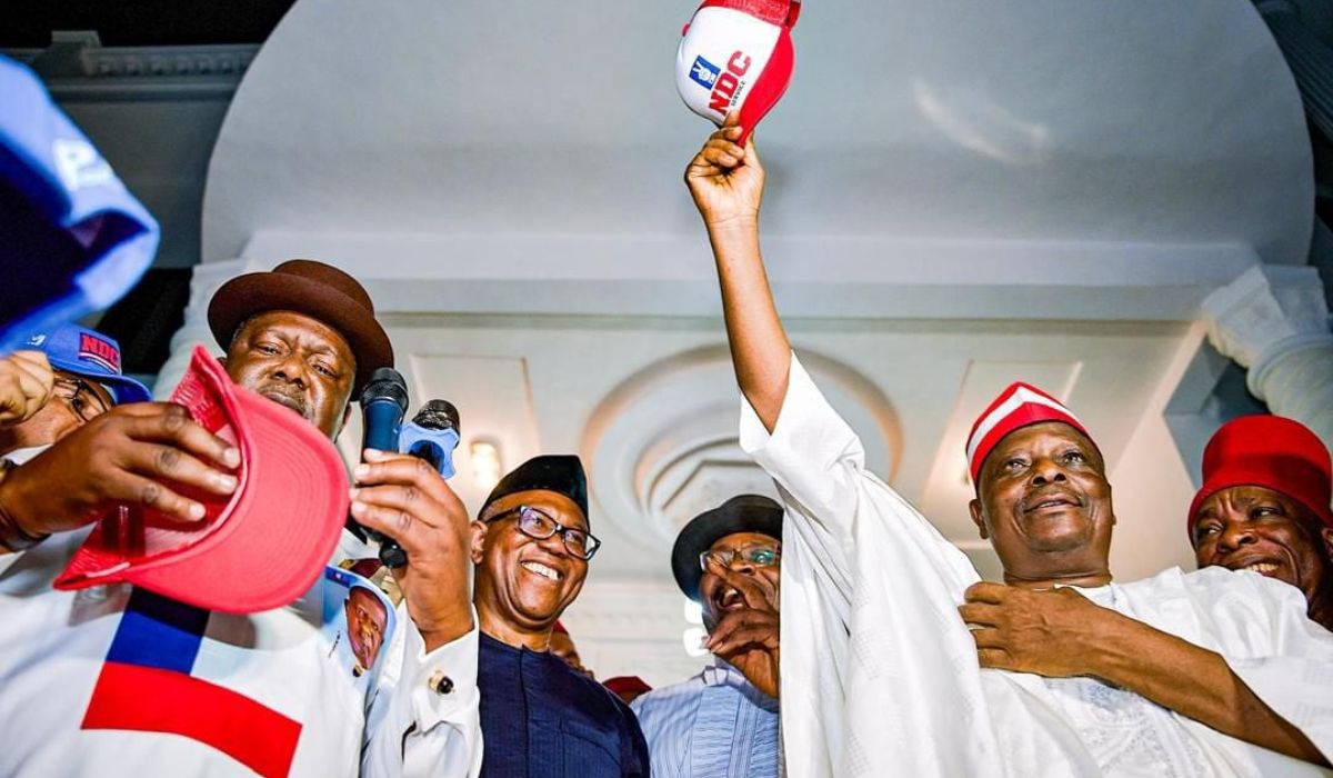 Kwankwaso and Peter Obi in NDC