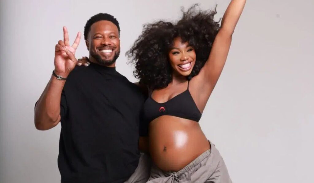 Sharon Ooja and husband welcome first child