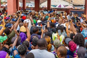 Oba Market traders celebrate as Okpebholo tours facility