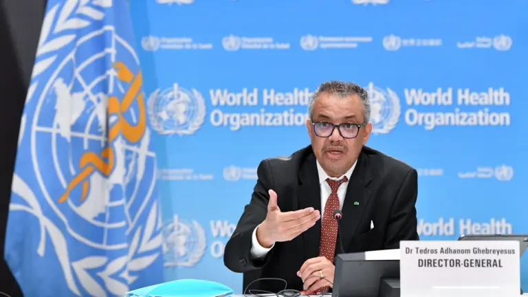 WHO Director General Tedros Adhanom Ghebreyesus