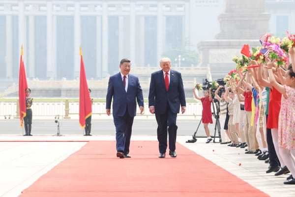 Chinese President Xi and US President Trump meet in Beijing