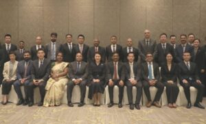 Chinese and India Senior Officials participating in the 35th Meeting of Working Mechanism for Consultation and Coordination on Border Affairs in Beijing, China.