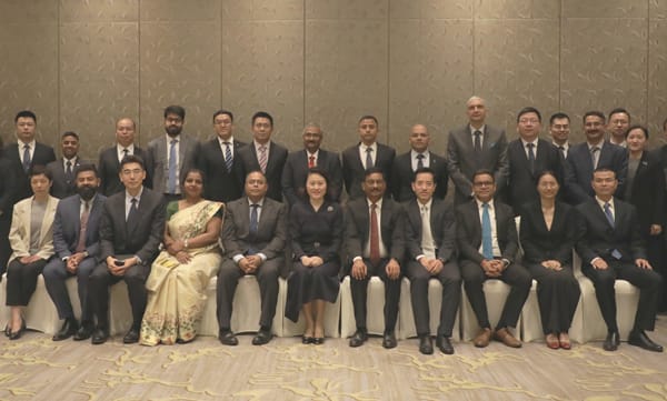 Chinese and India Senior Officials participating in the 35th Meeting of Working Mechanism for Consultation and Coordination on Border Affairs in Beijing, China.