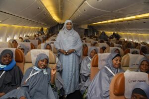 Mahmoud flags off inaugural flight for 315 FCT pilgrims to Saudi Arabia