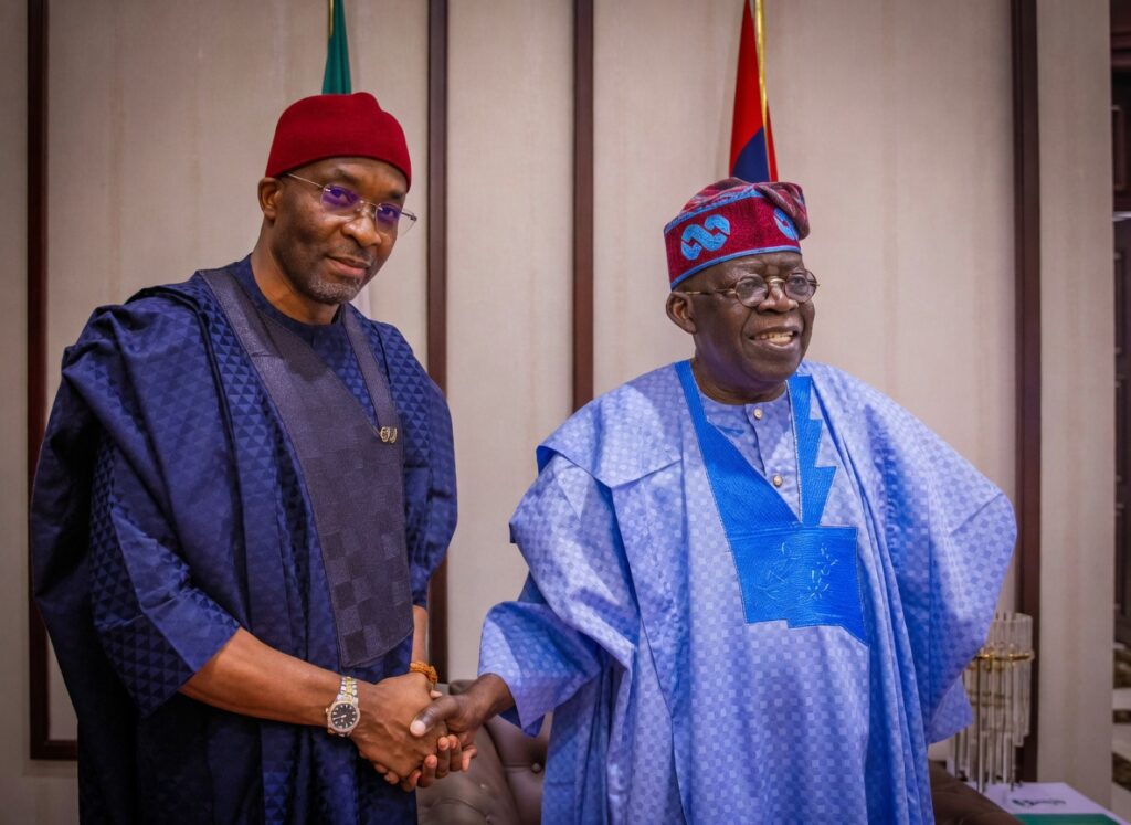 President Bola Tinubu and Deputy Speaker  of the House of Representatives Benjamin Kalu