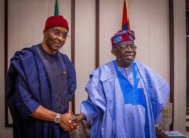President Bola Tinubu and Deputy Speaker  of the House of Representatives Benjamin Kalu