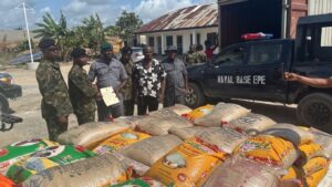 Nigerian Navy hands over seized rice to Customs in Lagos