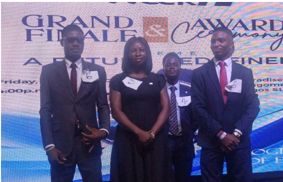 R-L: Winner and New 2026 CIIN Ambassador, Mr. Oduh Sunday; 2nd Runners-up, Ms. Odeniyan Oluwatosin Comfort, and 1st Runners-up of the Ambassador Contest, Mr. Okunnu Abdulrasheed Adekunle, at the Year 2026 CIIN Insurance Week Grand Finale