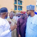 L-R: Special Adviser to the President on Media and Public Communication, Sunday Dare, Kebbi State Deputy Governor Umar Tafida, Senior Special Assistant to the President on Media and Special Duties/Director of Communication of Renewed Hope Ambassadors, Tunde Rahman and Senior Special Assistant to the President on Community Engagement (Northwest), Abdullahi Yakasai during the tour of the newly constructed State Secretariat, Birnin Kebbi as part of the Renewed Hope Ambassadors Northwest tour of Federal and State Governments funded projects. May 7, 2026