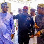 L-R: Senior Special Assistant to the President on Community Engagement (NorthWest) Abdullahi Yakassi, Senior Special Assistant to the President on Media and Special Duties and Director of Communication, Renewed Hope Ambassadors, Tunde Rahman and Senior Special Assistant to the President on Media and Publicity, Temitope Ajayi during the inspection of Bola Ahmed Tinubu Specialist Hospital built by Kaduna State Government during the NorthWest Renewed Hope Ambassadors Projects Tour in Kaduna on Friday, May 1, 2026