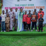 Minister of Women Affairs and Social Development Imaan Sulaiman‑Ibrahim and Permanent Secretary Esuabana Asanye, at the ministry’s Family Picnic in commemoration of International Day of Families 2026 and International Day of the Boy Child, held at Harrow Park, Abuja, May 16th, 2026
