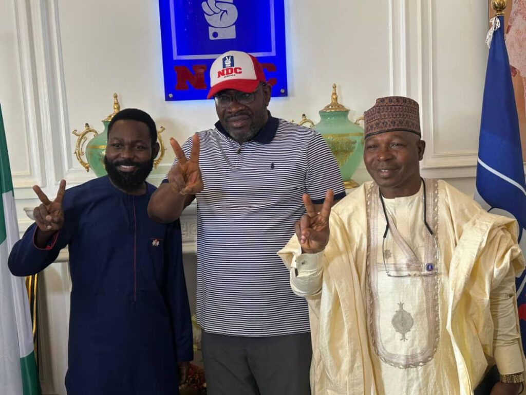 The aspirant during their visit in Abuja