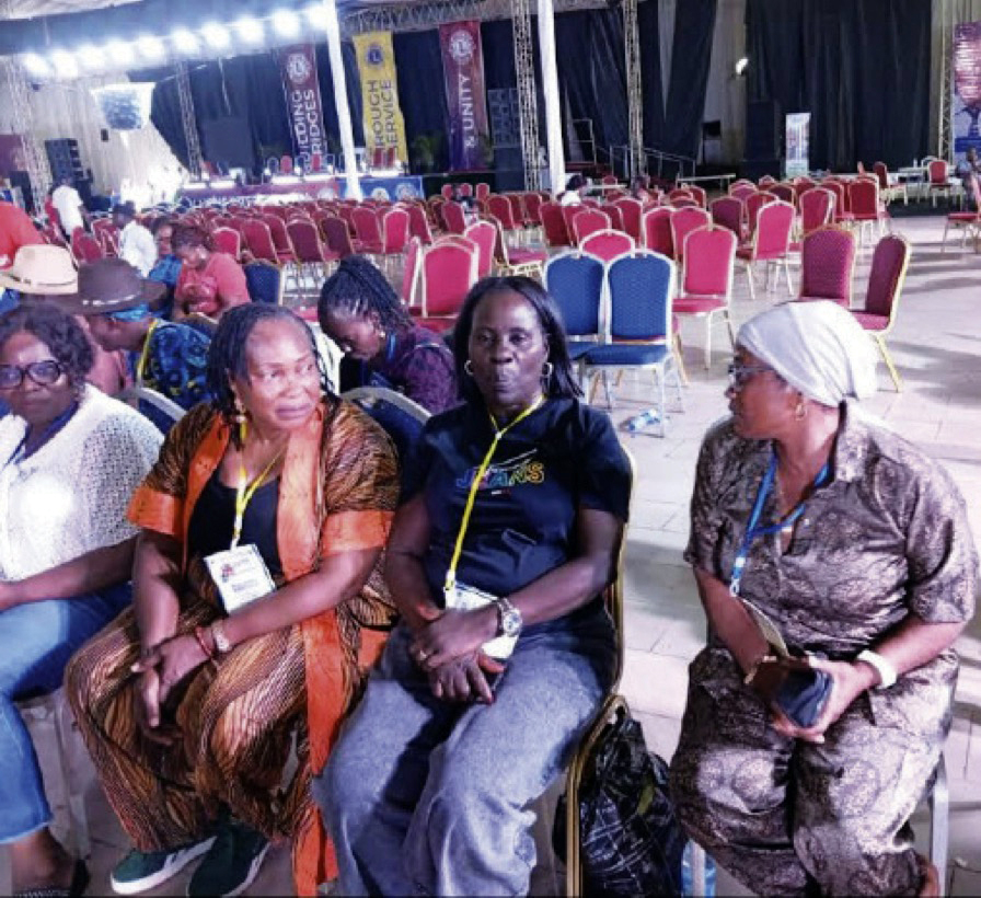 • Adebayo (second right) and others at the event