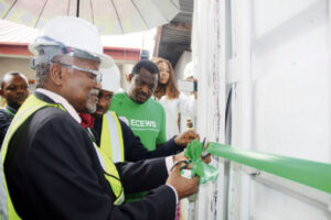 •NIMR DG, Prof Oladapo Obafunwa cutting the tape to open the new solar system