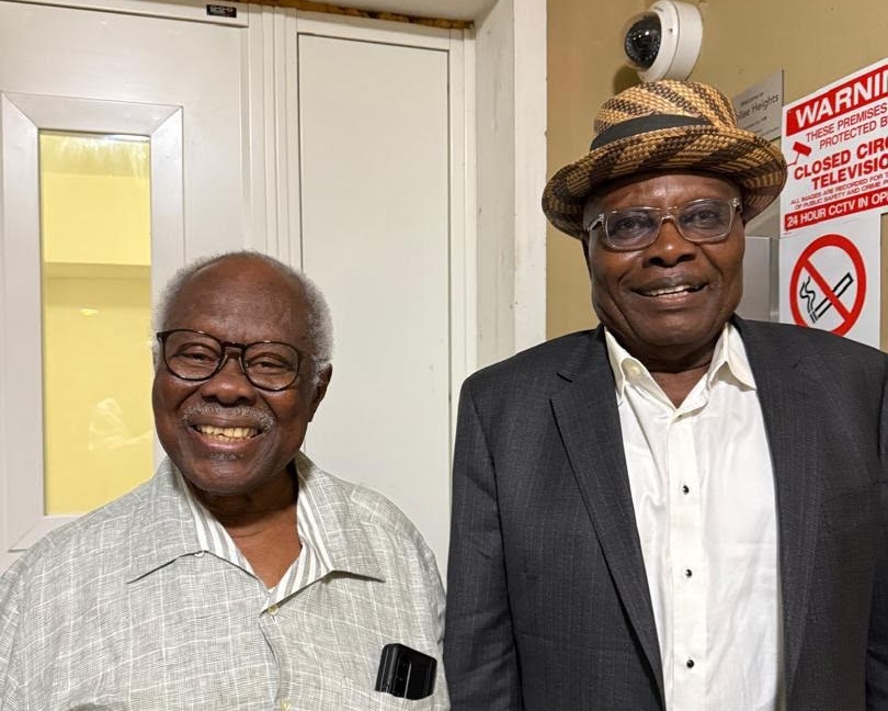 Bode George (L) and Sen Wabara (R) at the London hospital