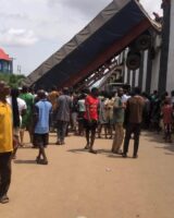 Miracle in Onitsha as 40-foot trailer falls from flyover, no casualties