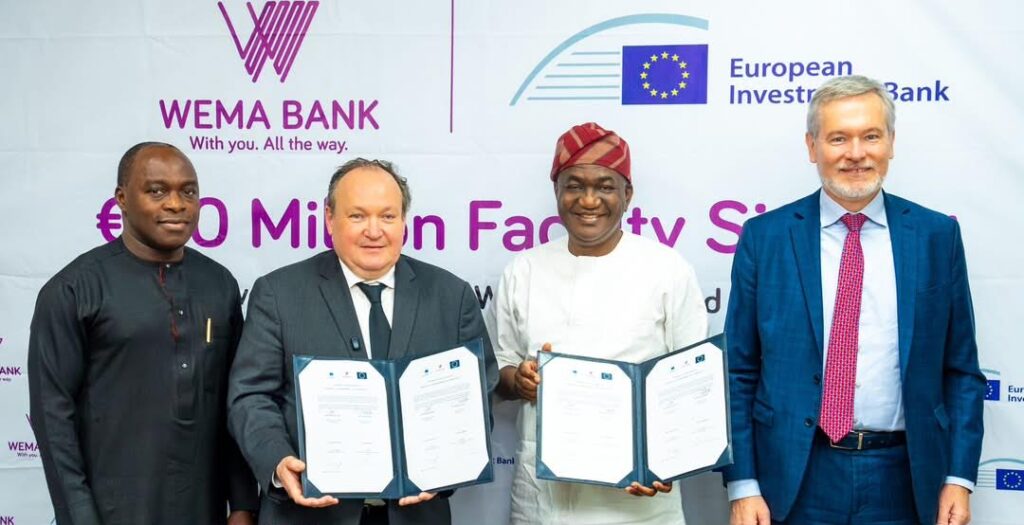 Wema Bank, EIB Global sign €50 million SME investment agreement
