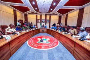 Zamfara: Lawal presides over security meeting, pledges more support for troops