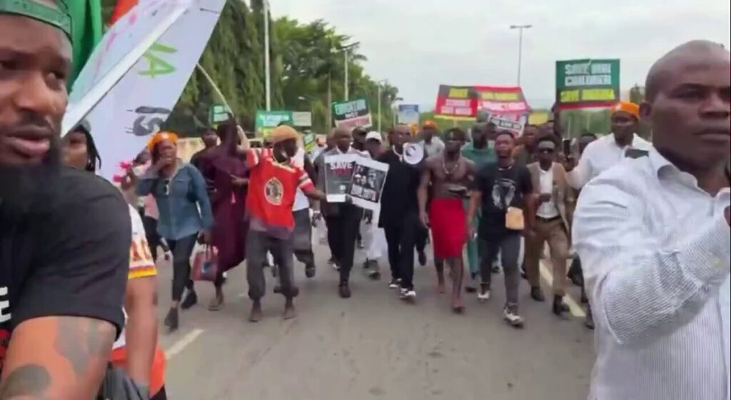 Sowore leads Abuja protest, demands release of abducted schoolchildren