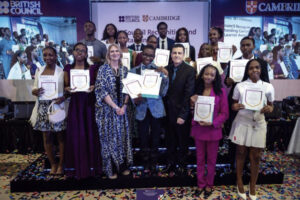 Beneficiaries of the awards and British Council officials