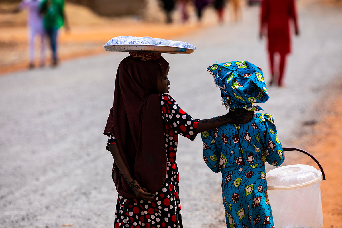 Argungu,,Kebbi,State,,Nigeria,-,March,13,2020:,Young,Girls