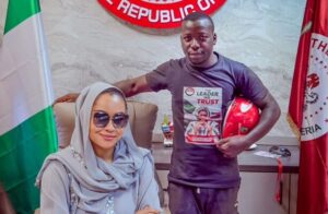 Cyclist-Visits-Natasha-Akpoti-Uduaghan-613×400