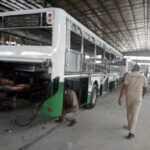 Early stage of the manufacturing of CNG-powered long buses at Innoson, Nnewi