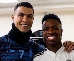 Cristiano Ronaldo and Vinicius Junior