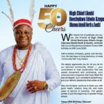 High Chief Ikechukwu Edwin Azugo at 50