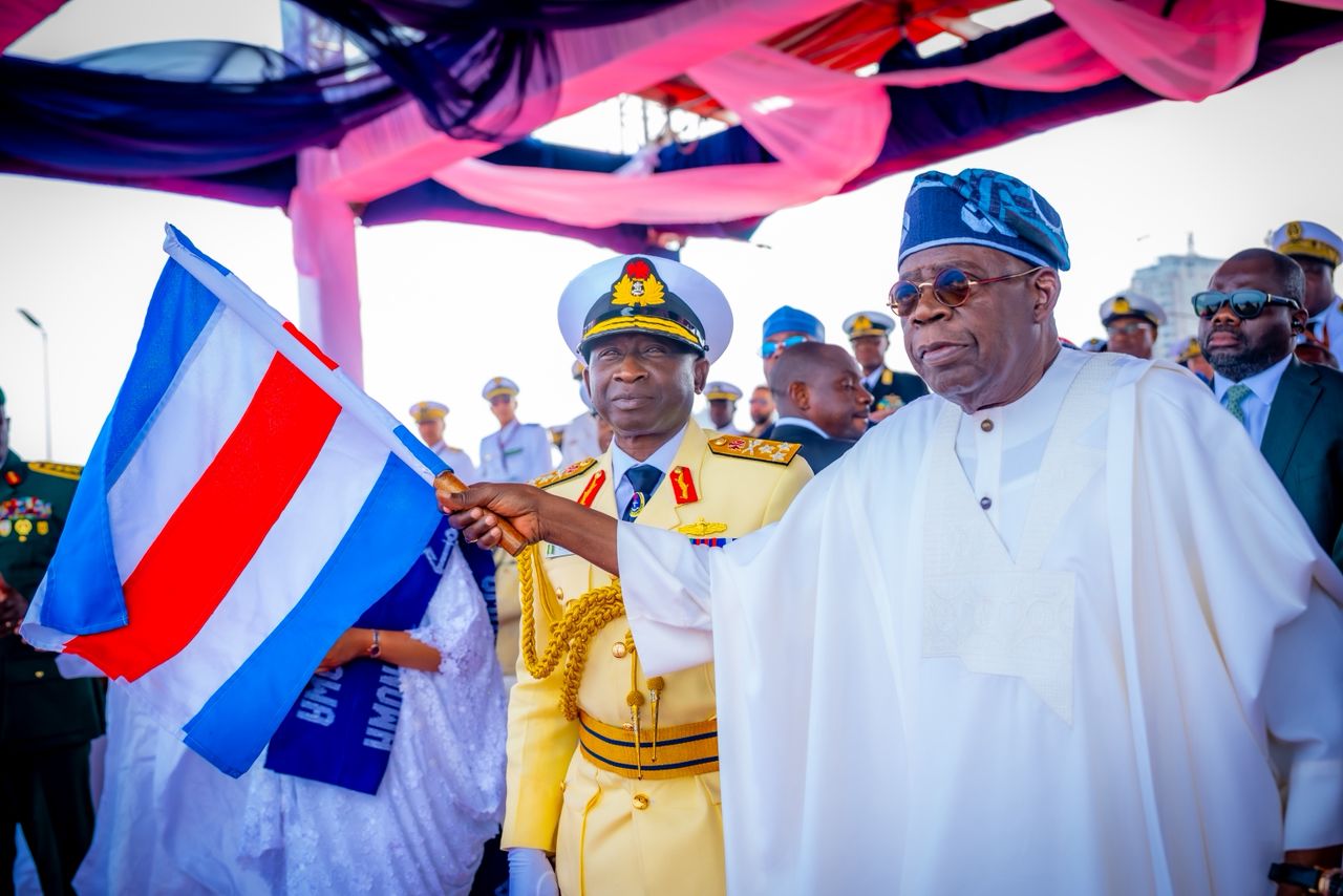 Tinubu inaugurates 3 naval vessels, reaffirms support for maritime security