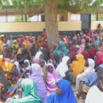 Freed captives from Ngoshe community in Gwoza Local Government Area of Borno State