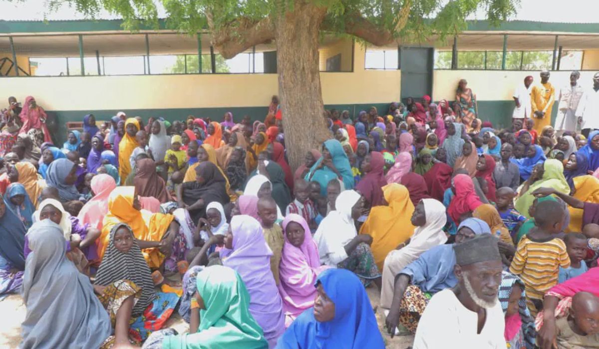 Freed captives from Ngoshe community in Gwoza Local Government Area of Borno State