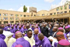 Obi, Nwifuru, Mbah, Anyim storm Ebonyi for late Catholic bishop