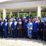 Ogunsola (middle); Adesina (6th right); Ebi (6th left) and others at the event