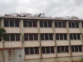 One of the affected hostel roof
